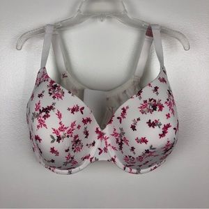 Cacique Flower Print Bra with Underwire Size 42H